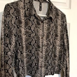 ZARA leopard print top